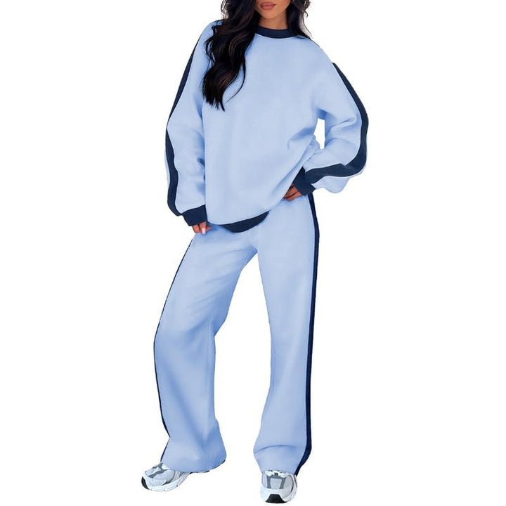 SANDI™ - Ensemble lounge confortable 2 pièces : sweat-shirt et pantalon droit