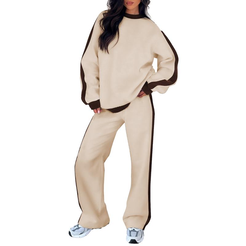 SANDI™ - Ensemble lounge confortable 2 pièces : sweat-shirt et pantalon droit
