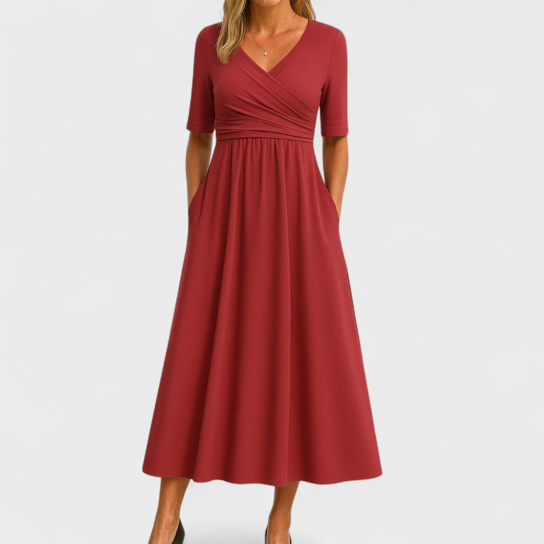 Phoebe | Robe midi élégante