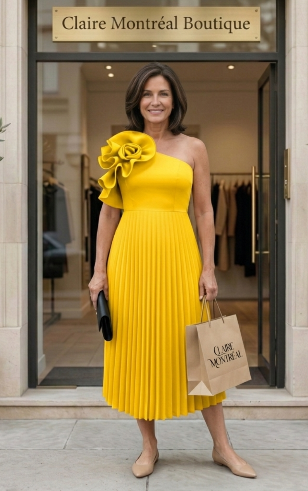 MINERVA™ - Élégante robe de soirée asymétrique à volants grande taille