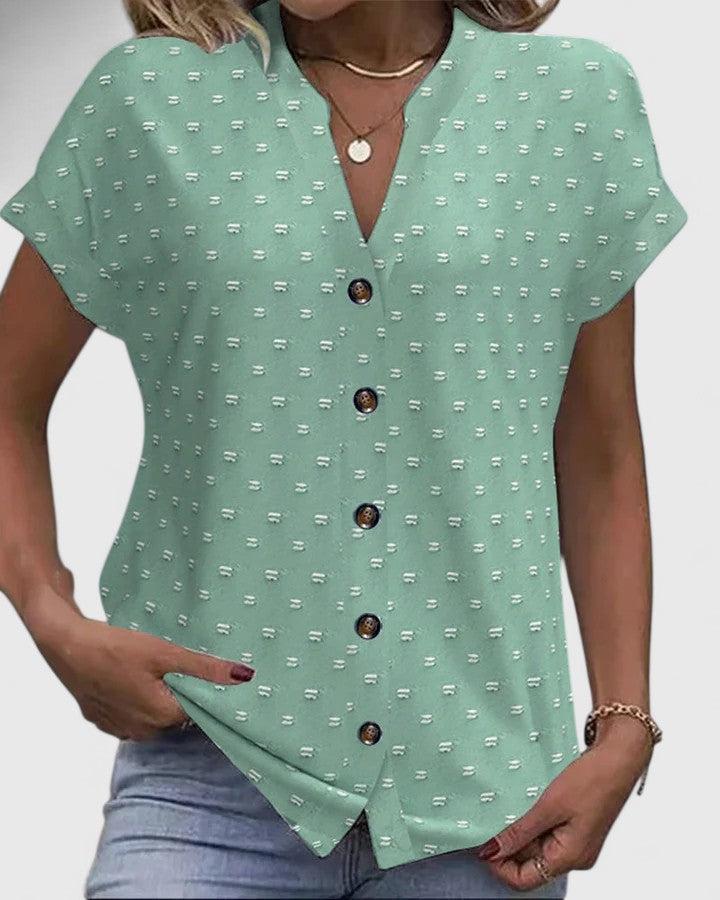 Miles | Chemise confortable à col en V