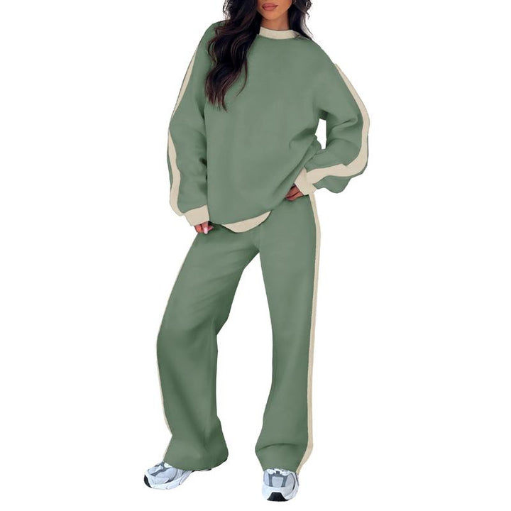 SANDI™ - Ensemble lounge confortable 2 pièces : sweat-shirt et pantalon droit