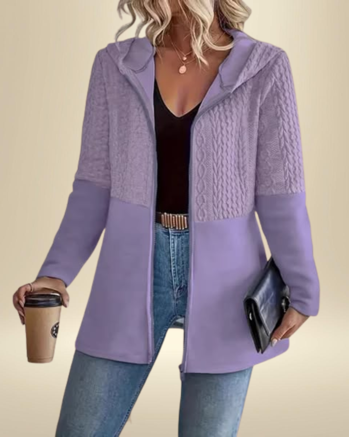 Elena | Knit Zip Hoodie