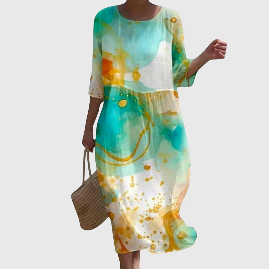 Hayley™ | Robe longue fleurie élégante