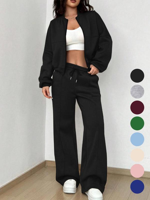 PALOMA™ – Ensemble veste et pantalon zippés streetwear confortable