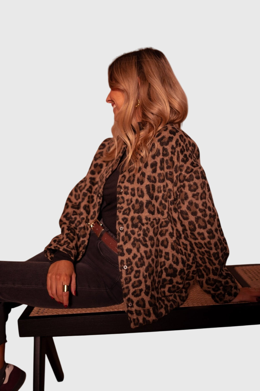 Élodie | Veste élégante à imprimé léopard