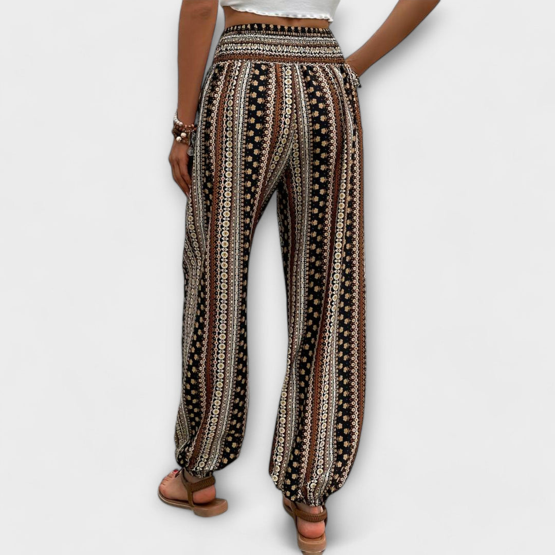 Scarlett - Pantalon à motif ethnique