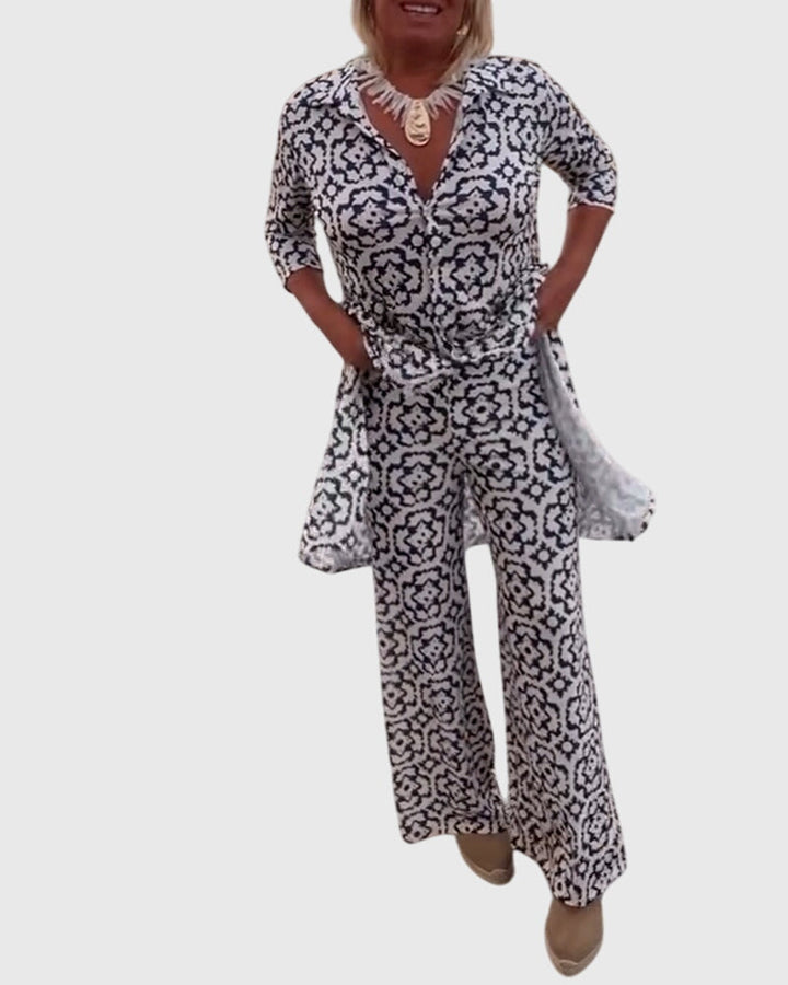 Gabriella™ | Ensemble deux pièces vintage élégant