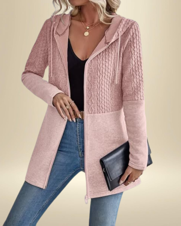 Elena | Knit Zip Hoodie