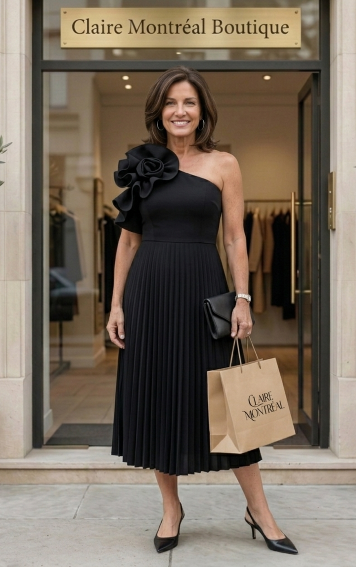 MINERVA™ - Élégante robe de soirée asymétrique à volants grande taille