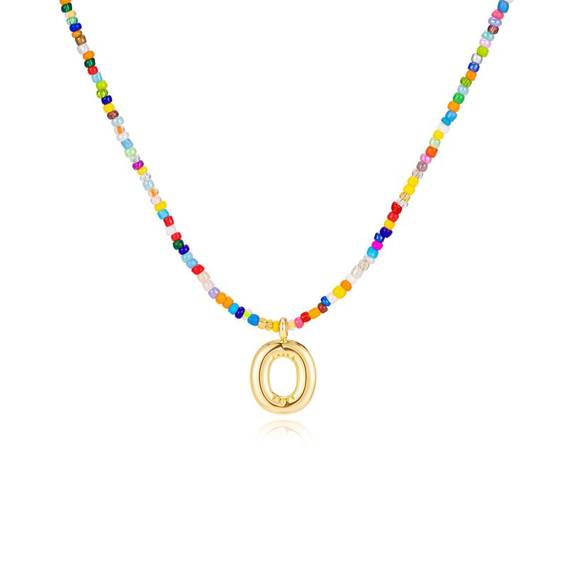 COLLIER À LETTRES À BULLES COLORÉES MACY™