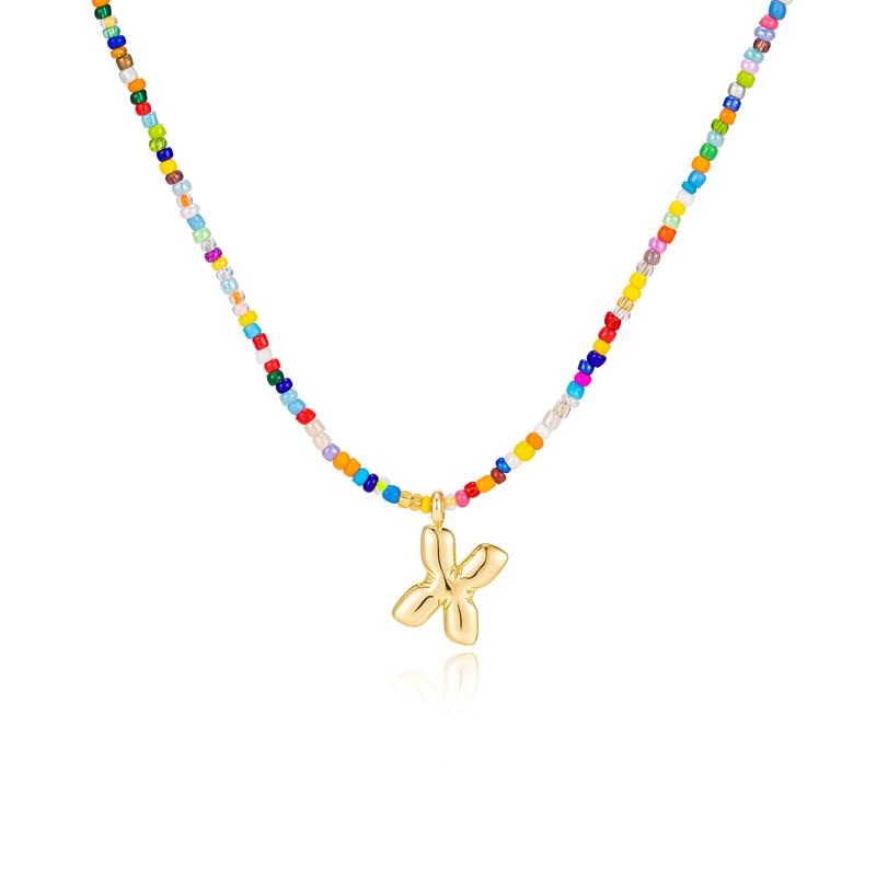 COLLIER À LETTRES À BULLES COLORÉES MACY™