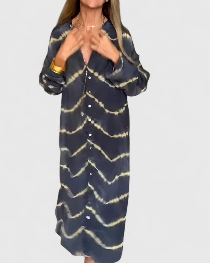 Amélie™ | Robe longue rayée bohème élégante