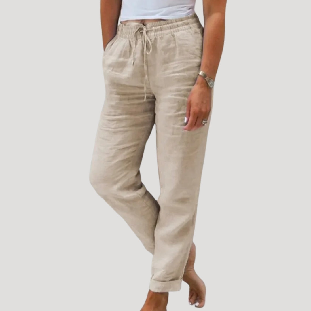 Doris Drawstring Lightweight Trousers