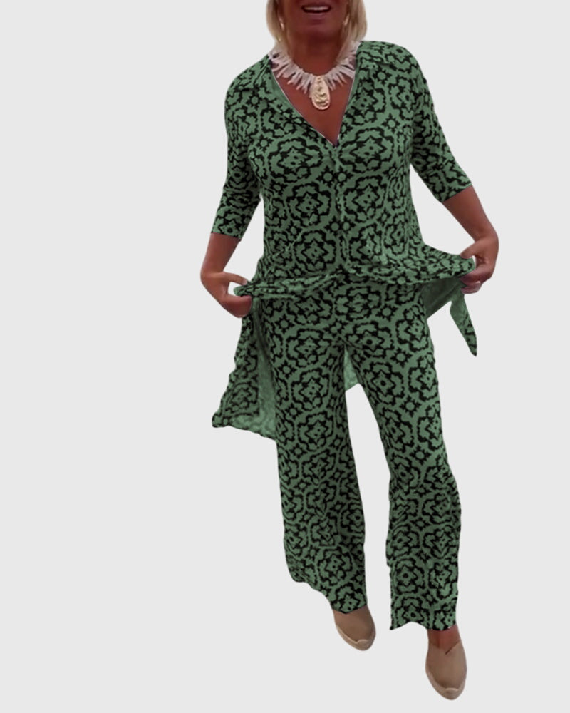 Gabriella™ | Ensemble deux pièces vintage élégant