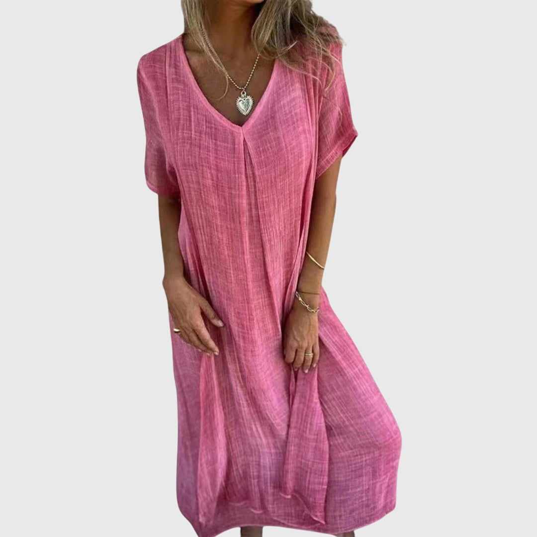 Fiona™ – Robe élégante et légère à col en V