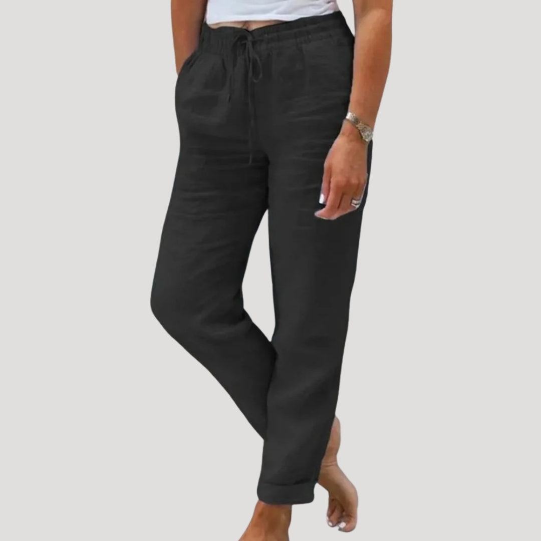 Doris Drawstring Lightweight Trousers
