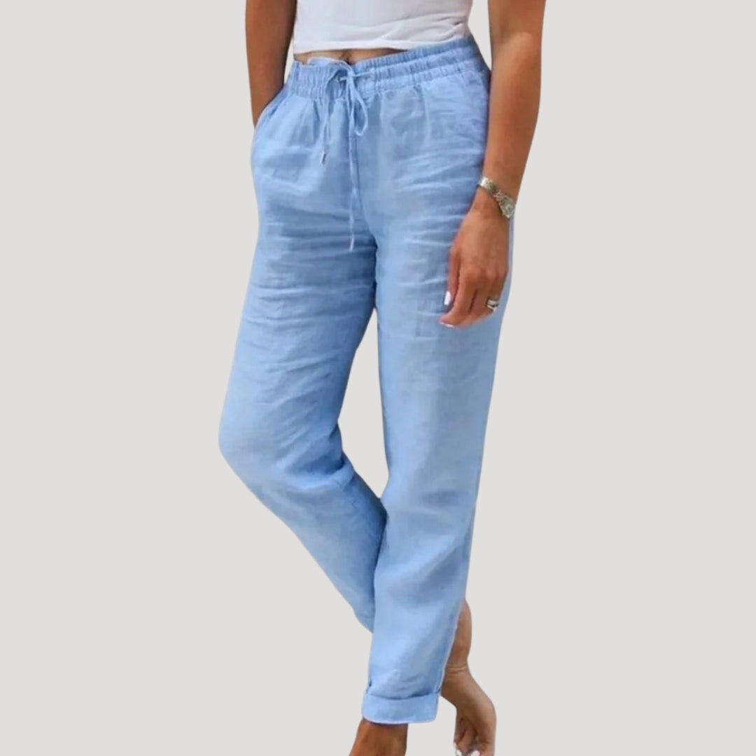 Doris Drawstring Lightweight Trousers