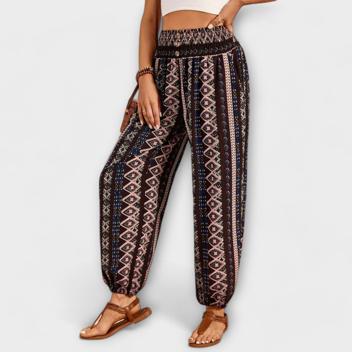 Scarlett - Pantalon à motif ethnique