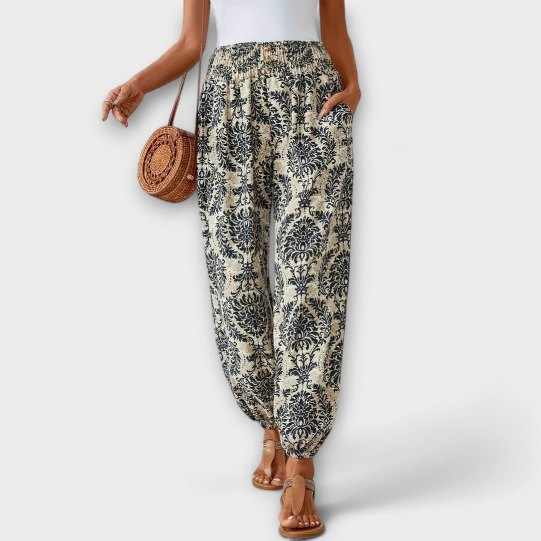 Scarlett - Pantalon à motif ethnique