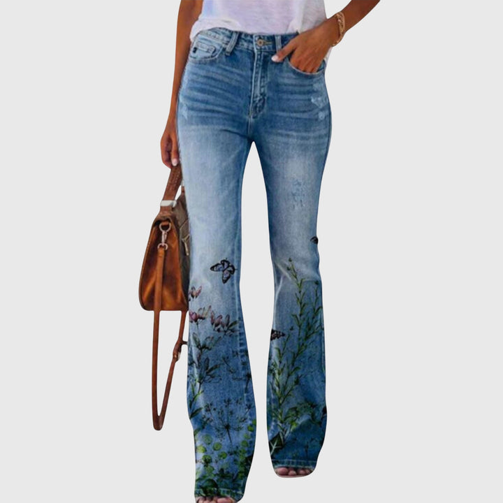 Pantalon à fleurs