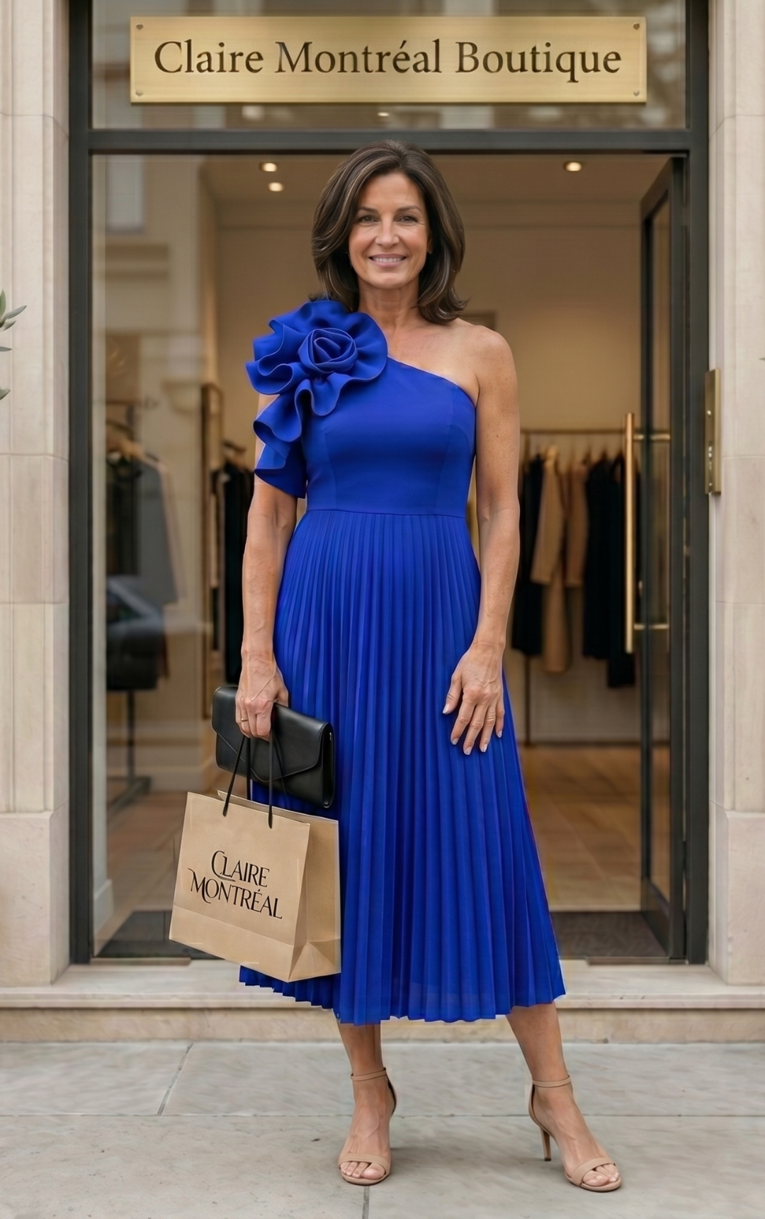 MINERVA™ - Élégante robe de soirée asymétrique à volants grande taille