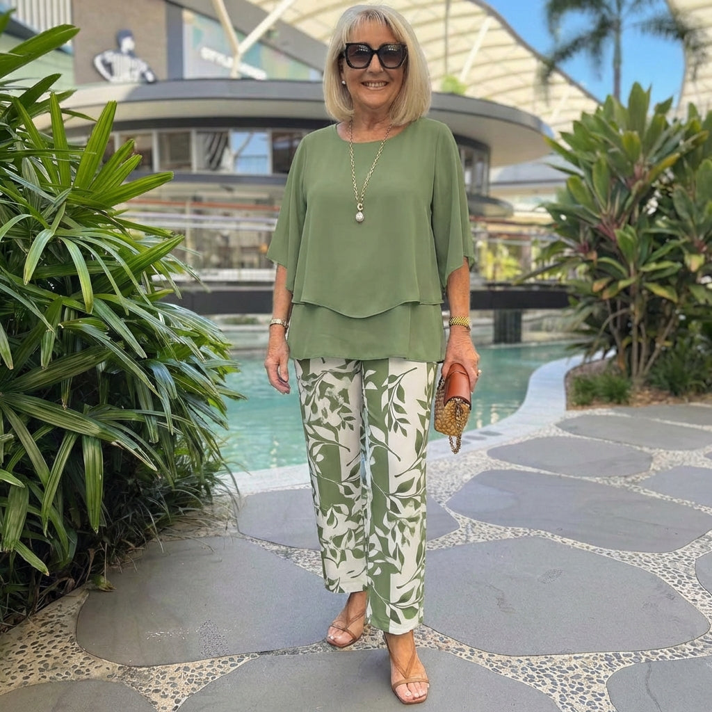Sage Botanical Two-Piece Set