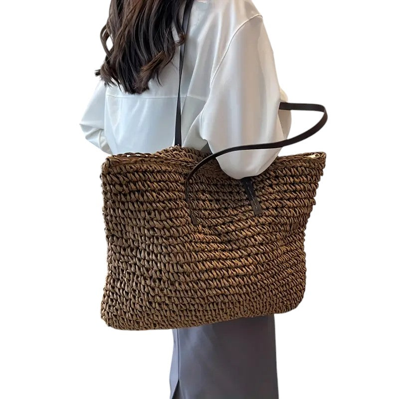 Sac cabas tissé Olivia
