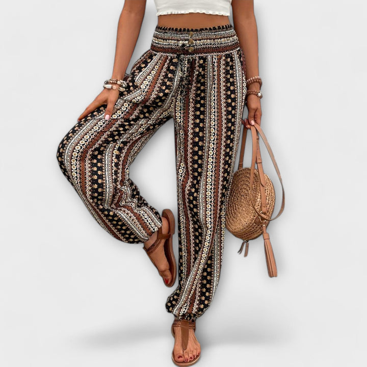 Scarlett - Pantalon à motif ethnique