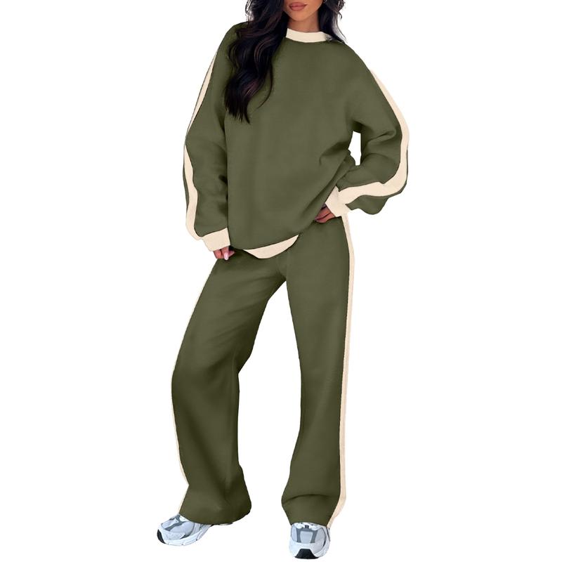 SANDI™ - Ensemble lounge confortable 2 pièces : sweat-shirt et pantalon droit