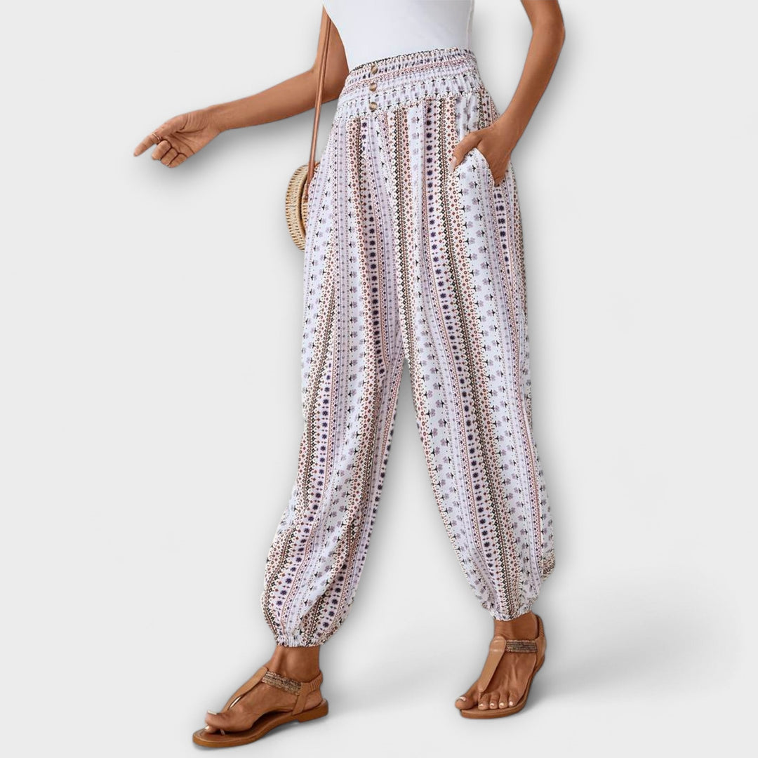 Scarlett - Pantalon à motif ethnique