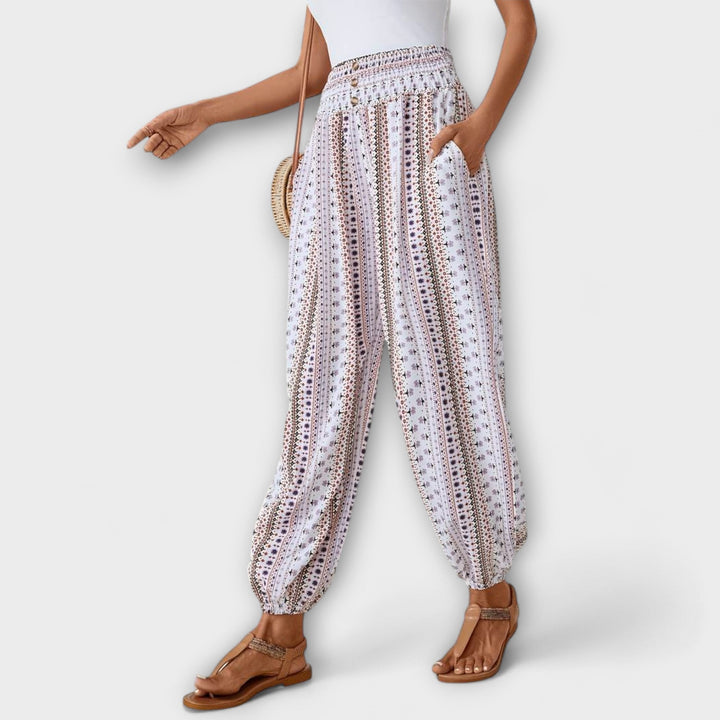 Scarlett - Pantalon à motif ethnique