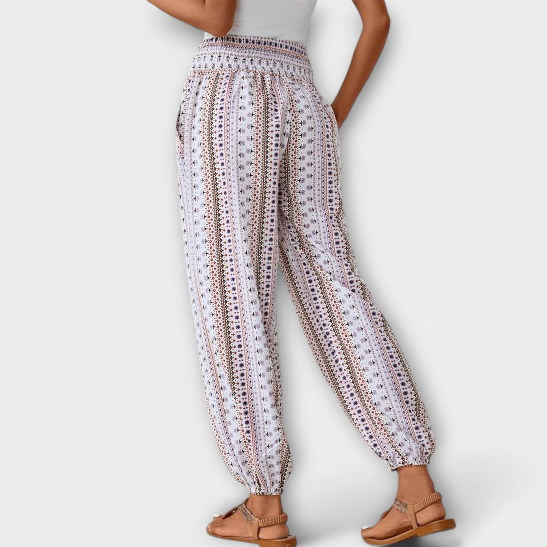 Scarlett - Pantalon à motif ethnique