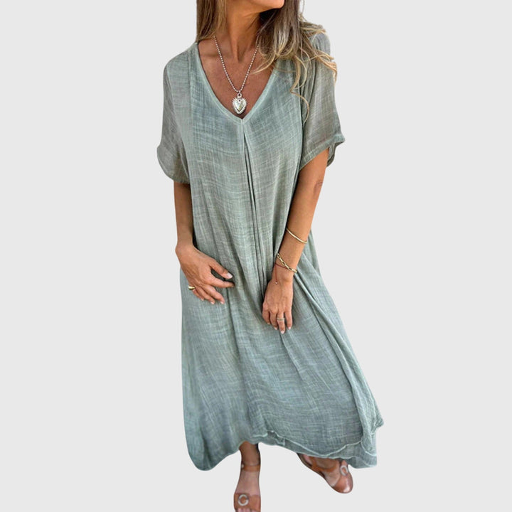 Fiona™ – Robe élégante et légère à col en V