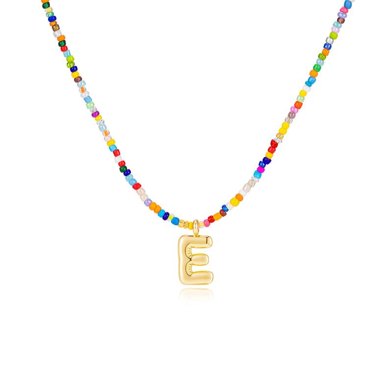 COLLIER À LETTRES À BULLES COLORÉES MACY™