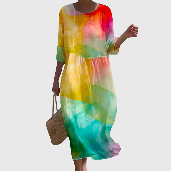 Hayley™ | Robe longue fleurie élégante