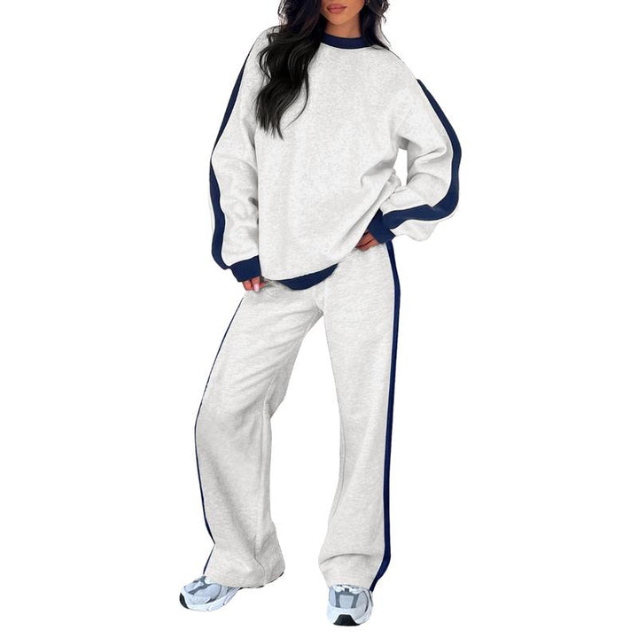 SANDI™ - Ensemble lounge confortable 2 pièces : sweat-shirt et pantalon droit