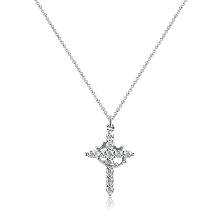 CLARISSE™ – Collier classique croix et couronne