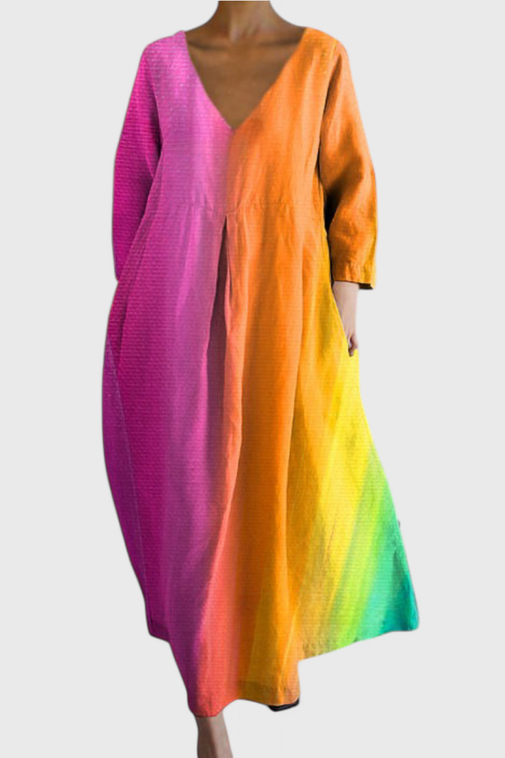 Isalinde | Robe confortable à col en V