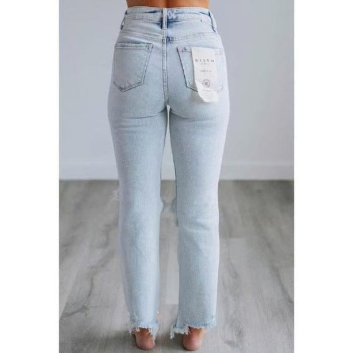 TALA™ – Jean slim déchiré délavé décontracté