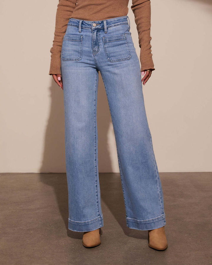 LOVIA™ – Jean classique rétro slim taille haute