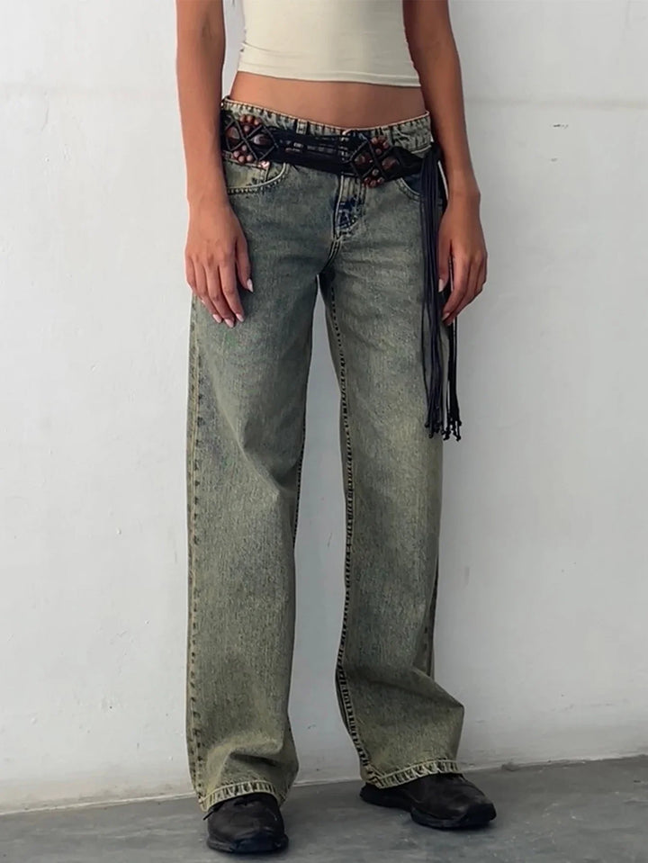 SYLVAINE™ – Jean ample décontracté vintage 