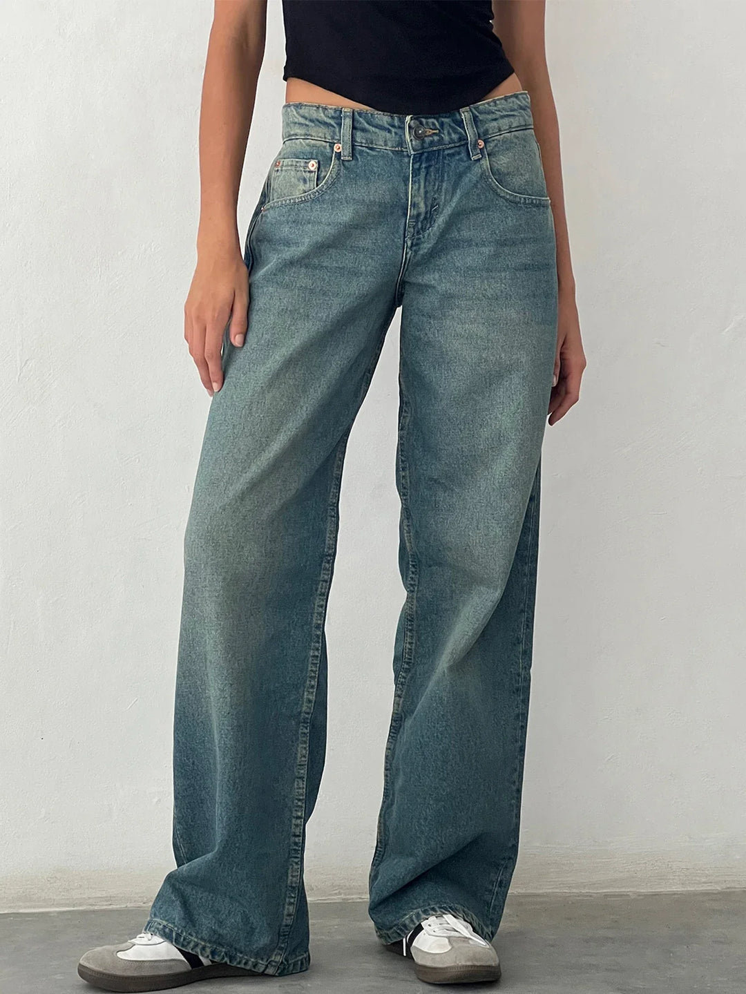 SYLVAINE™ – Jean ample décontracté vintage 