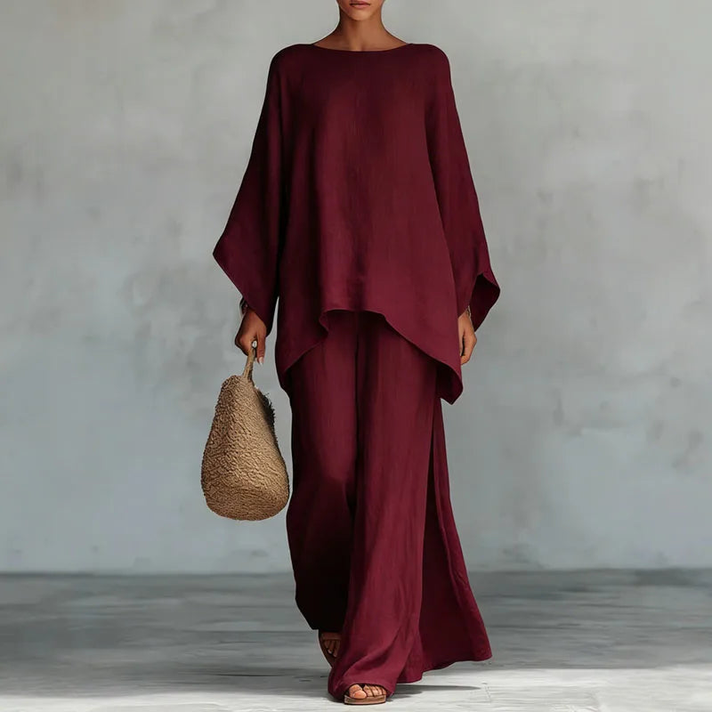 Oversized Tunic and Wide-Leg set