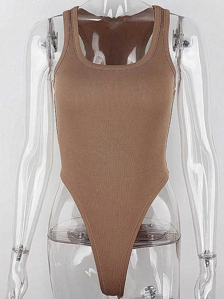NADÈGE™ – Body décontracté sans manches 