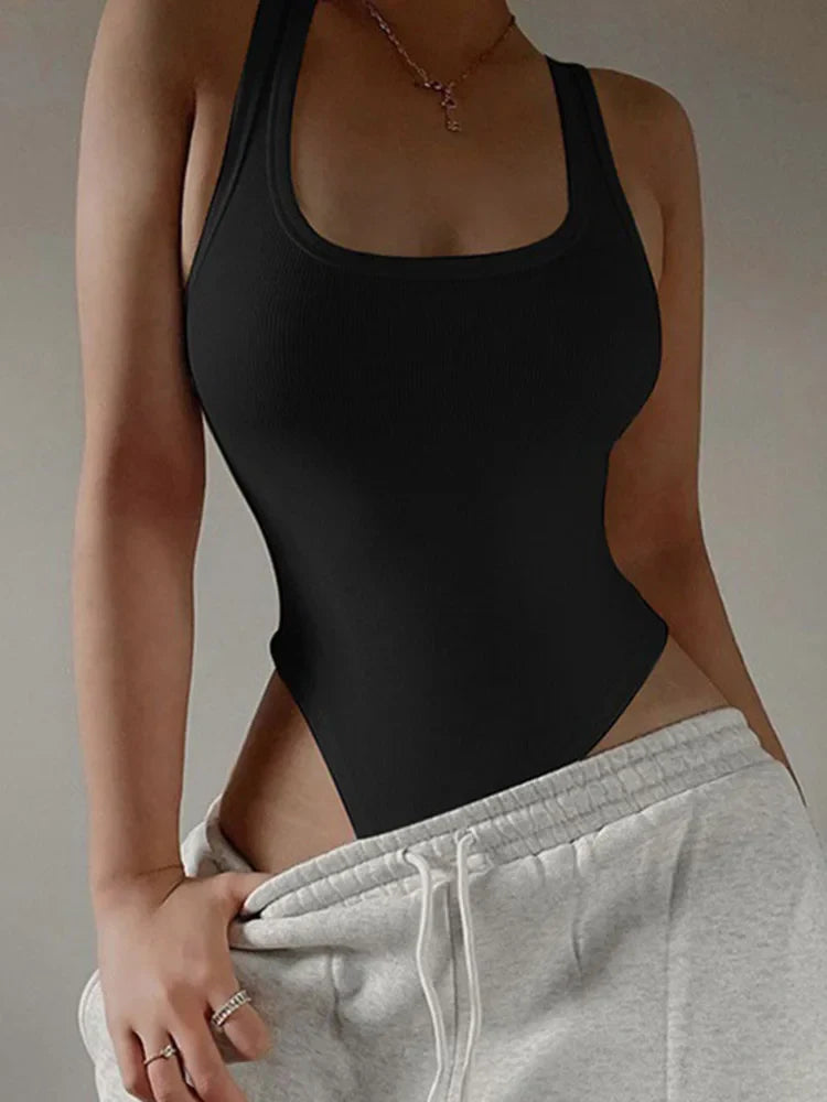 NADÈGE™ – Body décontracté sans manches 