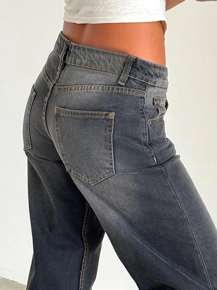 SYLVAINE™ – Jean ample décontracté vintage 