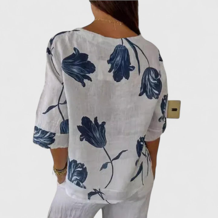 Isabel | Chemisier élégant à imprimé floral