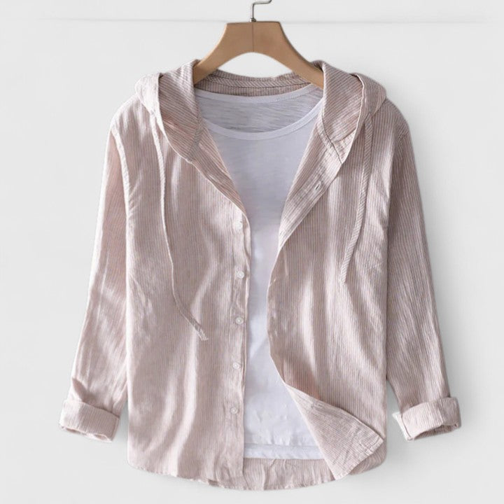 Demi | Blouse élégante à capuche