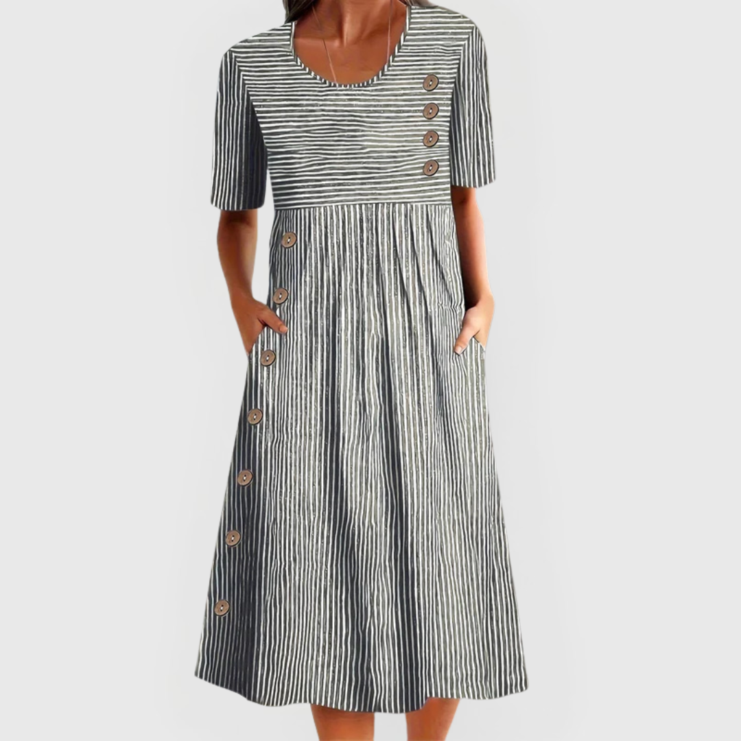 Robe midi rayée Wanda™